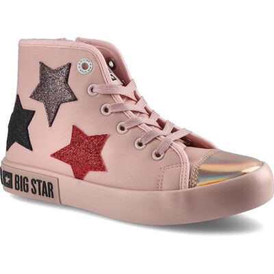 Big Star, Sneakersy, II374030 Nude, rozmiar 34 Big Star, Sneakersy, II374030 Nude, rozmiar 34