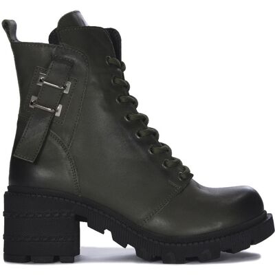 Inny producent Boccato Botki Damskie Skórzane Ocieplane Khaki-37 Inny producent Boccato Botki Damskie Skórzane Ocieplane Khaki-37
