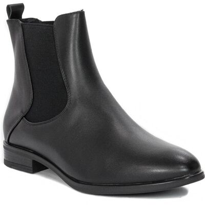 Sergio Leone Boccato Luksusowe Botki Damskie Skórzane Ze Złotą Ozdobą Czarne 3200-BLACK-GOLD (15610)-36 Sergio Leone Boccato Luksusowe Botki Damskie Skórzane Ze Złotą Ozdobą Czarne 3200-BLACK-GOLD (15610)-36