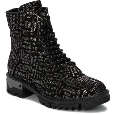 Inny producent Botki Artiker 49C0727 skórzane ocieplane Black Silver-36 Inny producent Botki Artiker 49C0727 skórzane ocieplane Black Silver-36