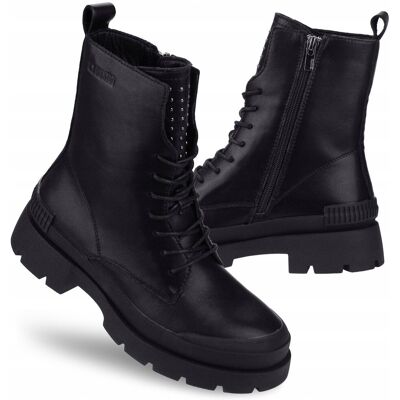 Inny producent Botki buty ZIMOWE damskie BIG STAR OO274A269 SKÓRZANE trapery ocieplane 37 Inny producent Botki buty ZIMOWE damskie BIG STAR OO274A269 SKÓRZANE trapery ocieplane 37