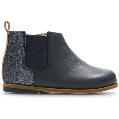Botki Clarks Drew Fun granatowe skórzane 21 Botki Clarks Drew Fun granatowe skórzane 21