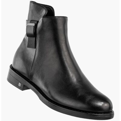 Botki Damskie Buty Na Zamek Trzewiki Ocieplane Na Zimę Czarne Potocki 25-12713BK Czarny 37 Botki Damskie Buty Na Zamek Trzewiki Ocieplane Na Zimę Czarne Potocki 25-12713BK Czarny 37
