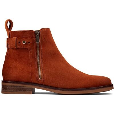 Botki damskie Clarks Memi Lo brązowe skórzane 35,5 Botki damskie Clarks Memi Lo brązowe skórzane 35,5
