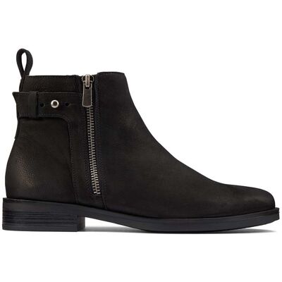 Botki damskie Clarks Memi Lo czarne nubukowe 40 Botki damskie Clarks Memi Lo czarne nubukowe 40
