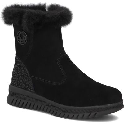 Botki damskie czarne Filippo DBT7271 zamszowe skórzane na zamek wygodne-36 Botki damskie czarne Filippo DBT7271 zamszowe skórzane na zamek wygodne-36