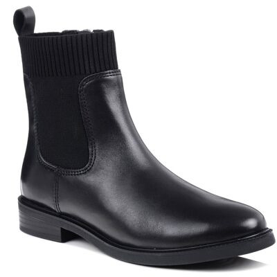 Botki damskie czarne Marco Tozzi 25320 sztyblety skórzane na zamek-41 Botki damskie czarne Marco Tozzi 25320 sztyblety skórzane na zamek-41