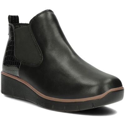 Botki damskie jesienne ocieplane skórzane czarne Filippo DBT4706/23 -37 Botki damskie jesienne ocieplane skórzane czarne Filippo DBT4706/23 -37