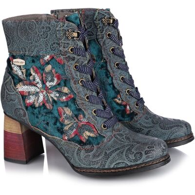 Botki damskie Laura Vita IDCANO 06 TURQUOISE SL18-6B R.38 Botki damskie Laura Vita IDCANO 06 TURQUOISE SL18-6B R.38