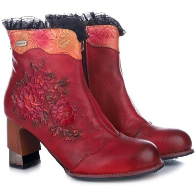 Botki damskie Laura Vita OXANEO 54 AT2306-B5 ROUGE 39 Botki damskie Laura Vita OXANEO 54 AT2306-B5 ROUGE 39