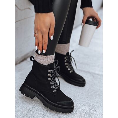 Botki damskie MOSS czarne Dstreet ZY0445-40 Botki damskie MOSS czarne Dstreet ZY0445-40