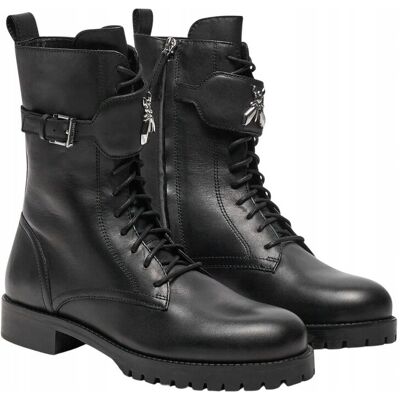 Botki damskie Patrizia Pepe 8Y0080 L078 czarny - Shoes: 40 Botki damskie Patrizia Pepe 8Y0080 L078 czarny - Shoes: 40