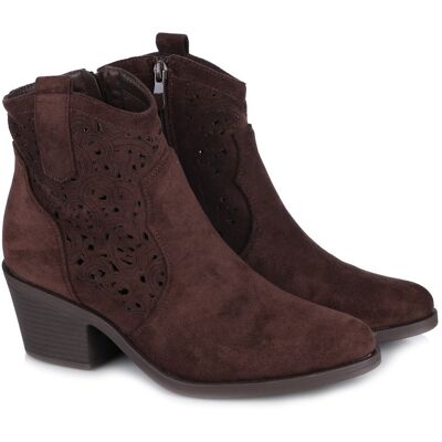 Botki damskie S.Barski HY61-8012 BROWN R.39 Botki damskie S.Barski HY61-8012 BROWN R.39