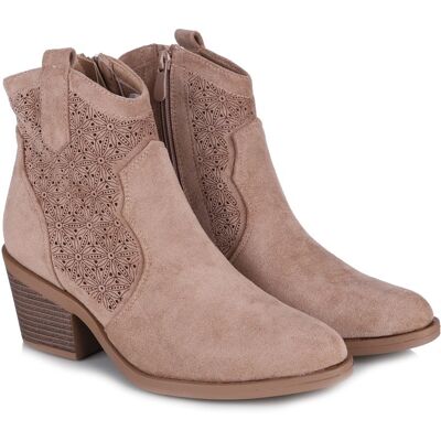 Botki damskie S.Barski HY61-8013 BEIGE R.41 Botki damskie S.Barski HY61-8013 BEIGE R.41