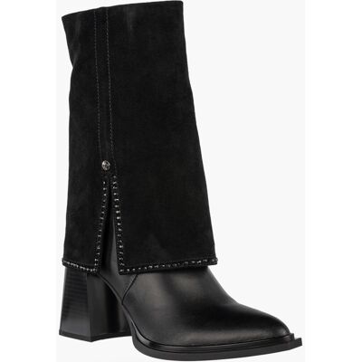 Botki Damskie Skórzane Buty Na Obcasie Zimowe Ocieplane Kozaki Czarne Maciejka K7206-01/00-8 Czarny 40 Botki Damskie Skórzane Buty Na Obcasie Zimowe Ocieplane Kozaki Czarne Maciejka K7206-01/00-8 Czarny 40