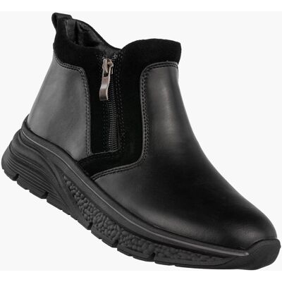 Botki Damskie Skórzane Buty Na Platformie Ocieplane Na Zimę Czarne Filippo DBT7292/25BK Czarny 41 Botki Damskie Skórzane Buty Na Platformie Ocieplane Na Zimę Czarne Filippo DBT7292/25BK Czarny 41