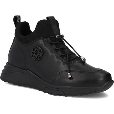 Botki damskie sportowe czarne Filippo DBT7168 sneakersy ocieplane skóra-37 Botki damskie sportowe czarne Filippo DBT7168 sneakersy ocieplane skóra-37