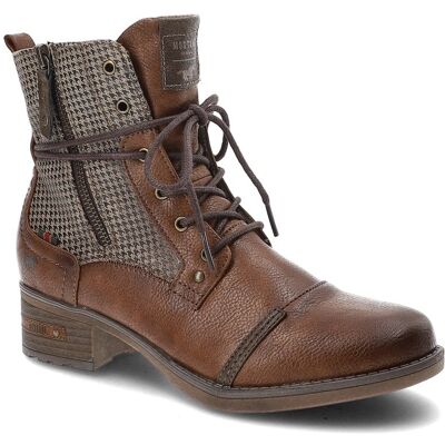 Inny producent Brązowe Botki Mustang Modne Buty Damskie Inny producent Brązowe Botki Mustang Modne Buty Damskie