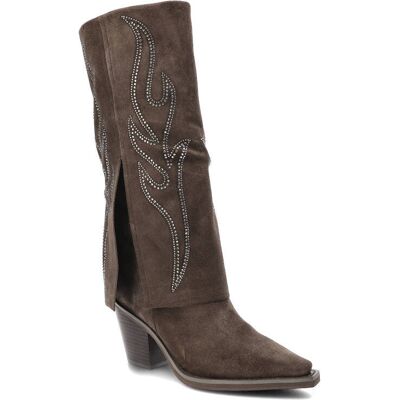 Inny producent Brązowe Kozaki Alma En Pena Eleganckie Buty Damskie Inny producent Brązowe Kozaki Alma En Pena Eleganckie Buty Damskie