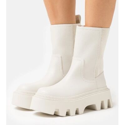 Inny producent Buffalo FLORA CHELSEA Botki Beżowe 38 14CA Inny producent Buffalo FLORA CHELSEA Botki Beżowe 38 14CA