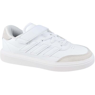 Adidas - COURTBLOCK EL C - Biały - Dzieci - Buty Adidas - COURTBLOCK EL C - Biały - Dzieci - Buty