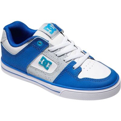 Buty chłopięce Dc Shoes Pure Elastic skórzane miejskie niebieskie-33 Buty chłopięce Dc Shoes Pure Elastic skórzane miejskie niebieskie-33