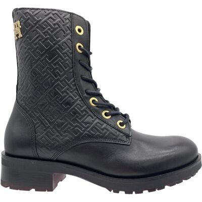 Buty damskie botki eleganckie TOMMY HILFIGER MONOGRAM BIKER BOOT rozmiar 38 Buty damskie botki eleganckie TOMMY HILFIGER MONOGRAM BIKER BOOT rozmiar 38