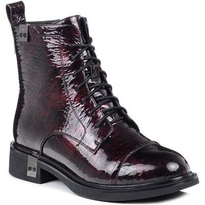 Inny producent Buty damskie botki ocieplane skórzane bordowe Loretta Vitale C2439308 -36 Inny producent Buty damskie botki ocieplane skórzane bordowe Loretta Vitale C2439308 -36