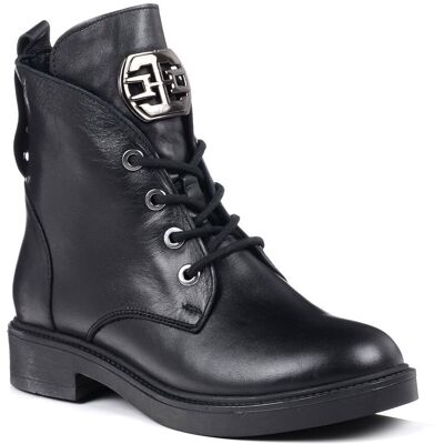 Inny producent Buty damskie botki skórzane ocieplane czarne Loretta Vitale 1008 -39 Inny producent Buty damskie botki skórzane ocieplane czarne Loretta Vitale 1008 -39