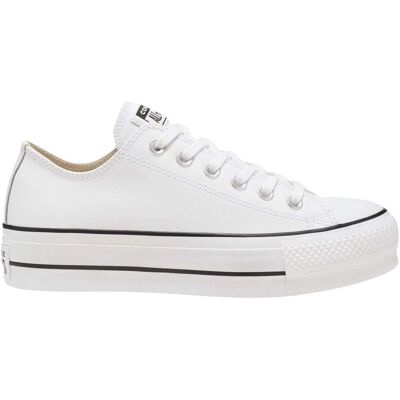 Buty damskie Converse All Star niskie białe na platformie-37 Buty damskie Converse All Star niskie białe na platformie-37