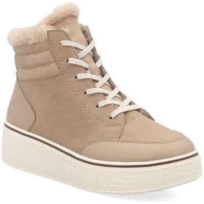 Buty damskie Rieker 78801 botki zimowe ocieplane futerkiem na platformie-39 Buty damskie Rieker 78801 botki zimowe ocieplane futerkiem na platformie-39