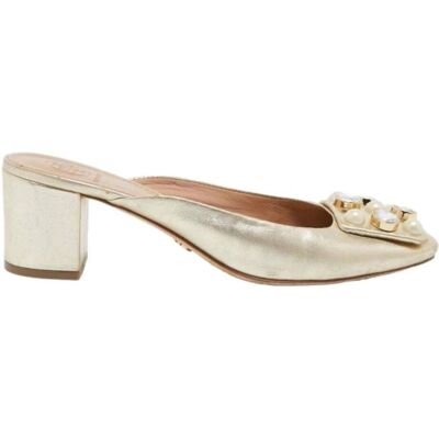 Buty damskie Tory Burch Vail 55mm Mule złote klapki -36,5 Buty damskie Tory Burch Vail 55mm Mule złote klapki -36,5