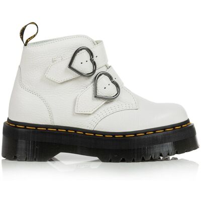 Buty Dr. Martens Devon Heart White Milled Nappa 26439100 Buty Dr. Martens Devon Heart White Milled Nappa 26439100