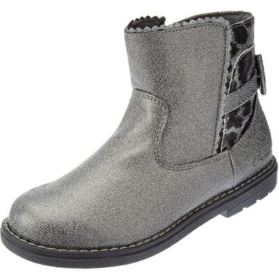 Buty dziecięce Chicco botki zasuwane srebrne-23 Buty dziecięce Chicco botki zasuwane srebrne-23