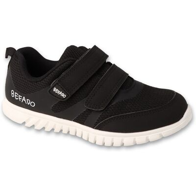 Buty dziecięce chłopięce Befado 516Y420 sportowe na rzepy czarne lekkie-33 Buty dziecięce chłopięce Befado 516Y420 sportowe na rzepy czarne lekkie-33