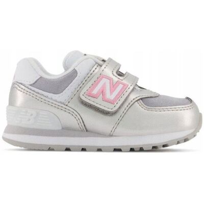 BUTY dziecięce NEW BALANCE 500 IV574LF1 20 rzepy / srebrne BUTY dziecięce NEW BALANCE 500 IV574LF1 20 rzepy / srebrne