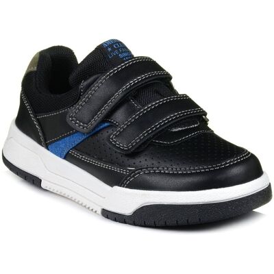 Buty dziecięce sportowe chłopięce czarne ekoskóra American Club ES 97/22-27 Buty dziecięce sportowe chłopięce czarne ekoskóra American Club ES 97/22-27