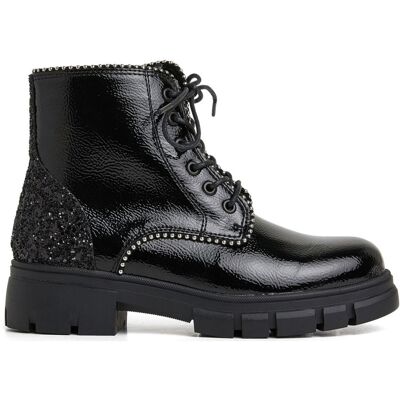Buty dziewczęce Pepe Jeans Lilli czarne botki imitacja skóry-37 Buty dziewczęce Pepe Jeans Lilli czarne botki imitacja skóry-37