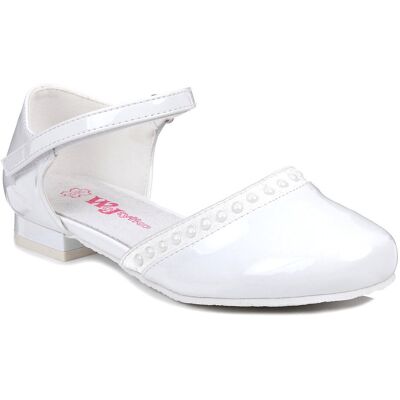 Buty komunijne dla dziewczynki białe lakierowane Wojtyłko 23712-35 Buty komunijne dla dziewczynki białe lakierowane Wojtyłko 23712-35
