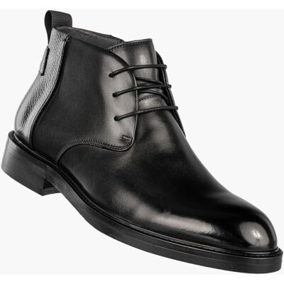 Buty Męskie JOHN DOUBARE Skórzane Botki Eleganckie Czarne H909-B205-SG3 Czarny 44 Buty Męskie JOHN DOUBARE Skórzane Botki Eleganckie Czarne H909-B205-SG3 Czarny 44