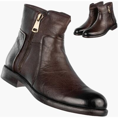 Buty Męskie JOHN DOUBARE Skórzane Botki Trzewiki Brązowe 162B-01D32R Brązowy 43 Buty Męskie JOHN DOUBARE Skórzane Botki Trzewiki Brązowe 162B-01D32R Brązowy 43