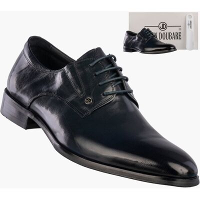 Buty Męskie JOHN DOUBARE Skórzane Półbuty Wizytowe Granatowe E22-5-178 45 Granatowy Buty Męskie JOHN DOUBARE Skórzane Półbuty Wizytowe Granatowe E22-5-178 45 Granatowy