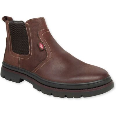 Buty męskie Lee Cooper sztyblety brązowe skóra -41 Buty męskie Lee Cooper sztyblety brązowe skóra -41