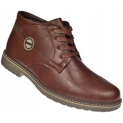 inna (Inny) Buty męskie ocieplane trapery na suwak eleganckie sztyblety B-0706 BR r. 43 inna (Inny) Buty męskie ocieplane trapery na suwak eleganckie sztyblety B-0706 BR r. 43