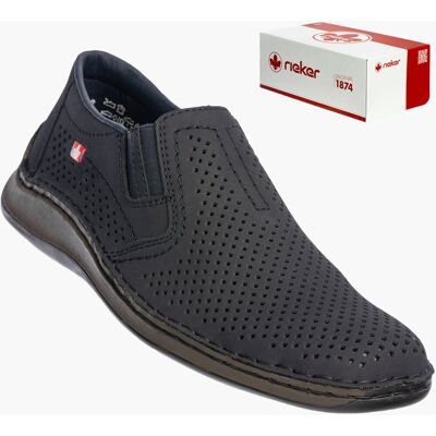 Buty Męskie RIEKER Półbuty Skórzane Mokasyny Wsuwane Granatowe 05297-14 43 Granatowy Buty Męskie RIEKER Półbuty Skórzane Mokasyny Wsuwane Granatowe 05297-14 43 Granatowy