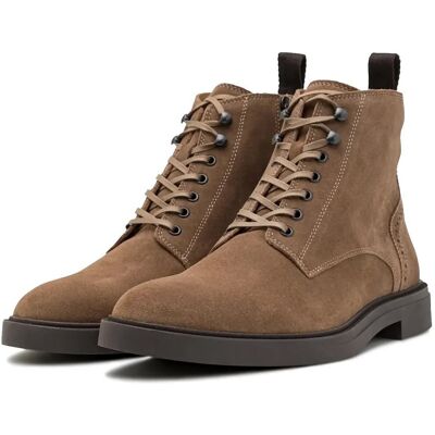 Buty męskie sztyblety HUGO BOSS brązowe trzewiki skórzane półbuty r. 41 28 cm Buty męskie sztyblety HUGO BOSS brązowe trzewiki skórzane półbuty r. 41 28 cm