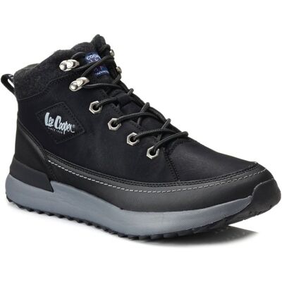 Buty męskie zimowe ocieplane sportowe wysokie czarne Lee Cooper 0533M-45 Buty męskie zimowe ocieplane sportowe wysokie czarne Lee Cooper 0533M-45