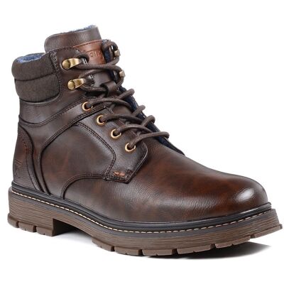 Buty męskie zimowe Wrangler Morgan ocieplane brązowe za kostkę wysokie-42 Buty męskie zimowe Wrangler Morgan ocieplane brązowe za kostkę wysokie-42