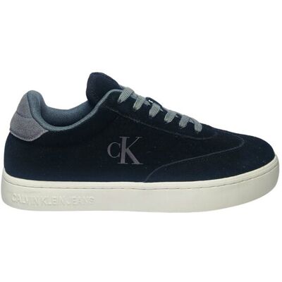 buty mężczyzna Calvin Klein jeansy sneakersy basse, logo laterale, lacci szary buty mężczyzna Calvin Klein jeansy sneakersy basse, logo laterale, lacci szary