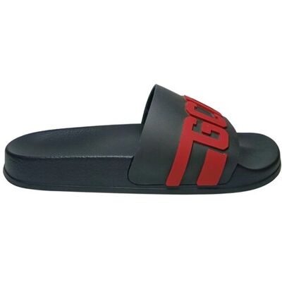 buty mężczyzna GCDS Sliders logo chain black-bordeaux buty mężczyzna GCDS Sliders logo chain black-bordeaux